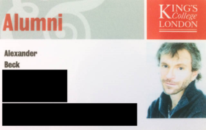 Online Private German Lessons KCL Alumni Card